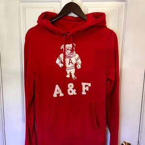 Vintage 90s Red Abercrombie Muscle Hoodie - Medium